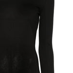 Abito maxi a maniche lunghe in nero Rick owens drkshdw - donna 