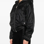 Giacca con cappuccio in nero Rick owens drkshdw - donna 