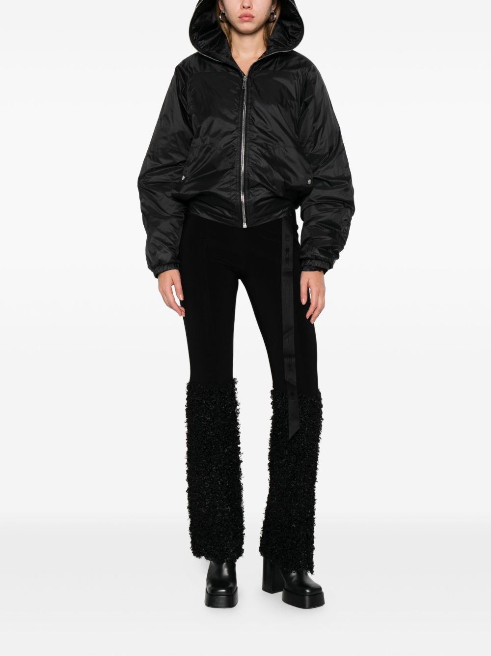 Giacca con cappuccio in nero Rick owens drkshdw - donna 