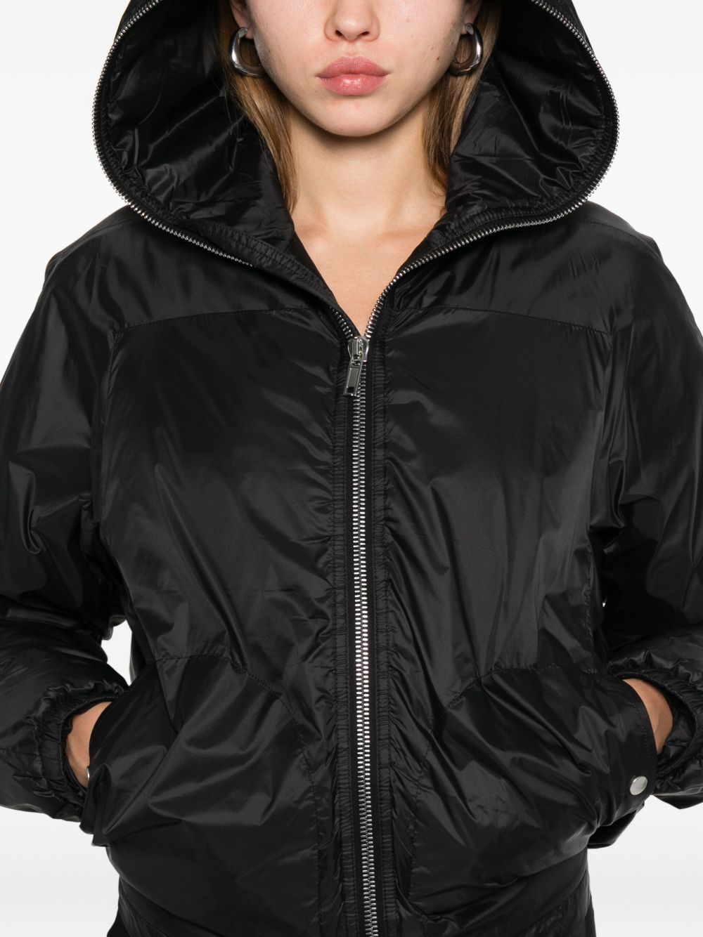 Giacca con cappuccio in nero Rick owens drkshdw - donna 