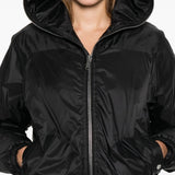 Giacca con cappuccio in nero Rick owens drkshdw - donna 