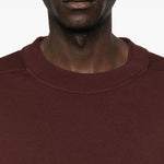 T-shirt a strati a maniche lunghe in borgogna Rick owens drkshdw - uomo 