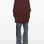 T-shirt a strati a maniche lunghe in borgogna Rick owens drkshdw - uomo 