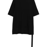 T-shirt a maniche corte jumbo in nero Rick owens drkshdw - uomo 