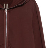 Felpa con cappuccio jumbo in marrone Rick owens drkshdw - uomo 