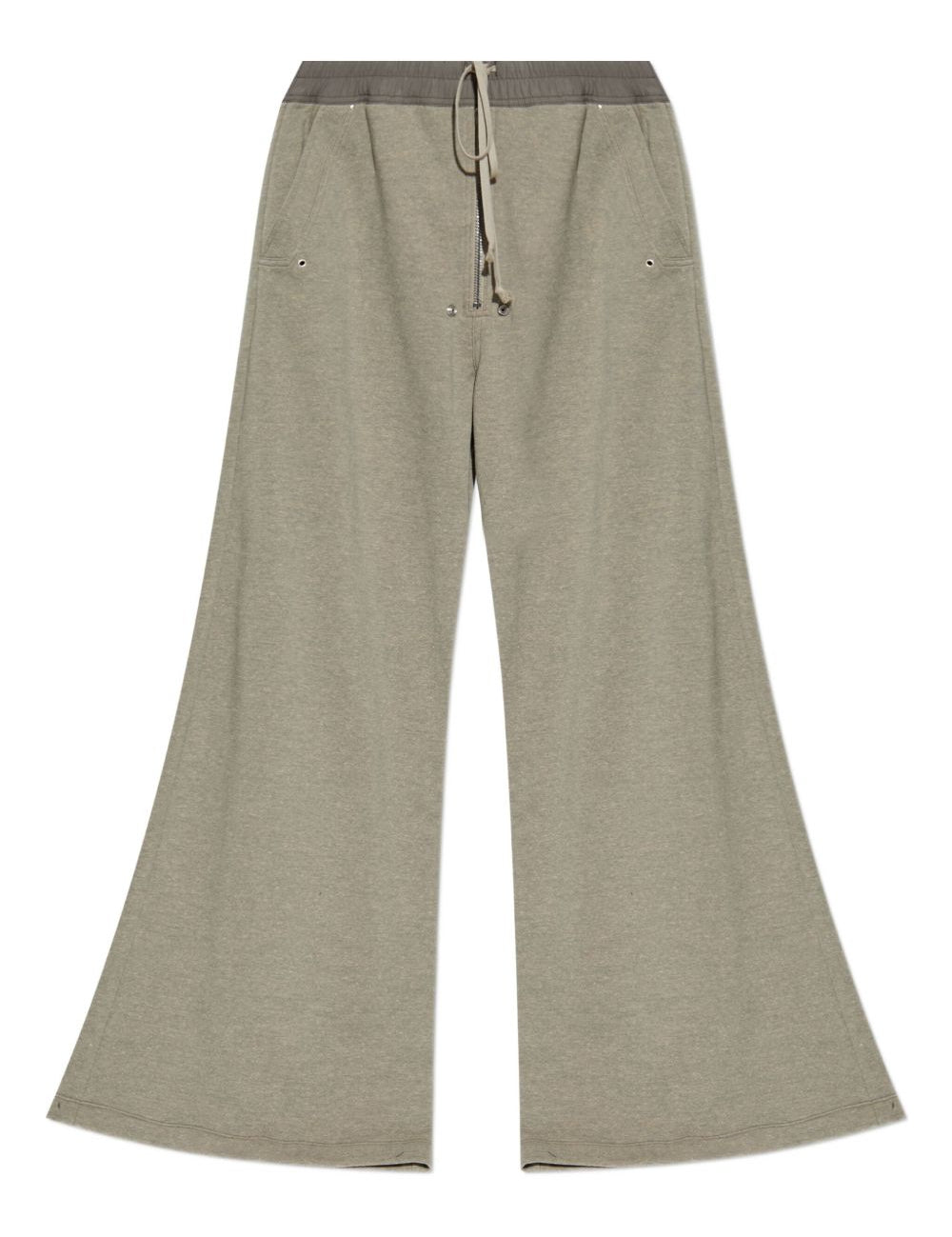 Pantaloni a gamba ampia con coulisse in grigio Rick owens drkshdw - uomo 