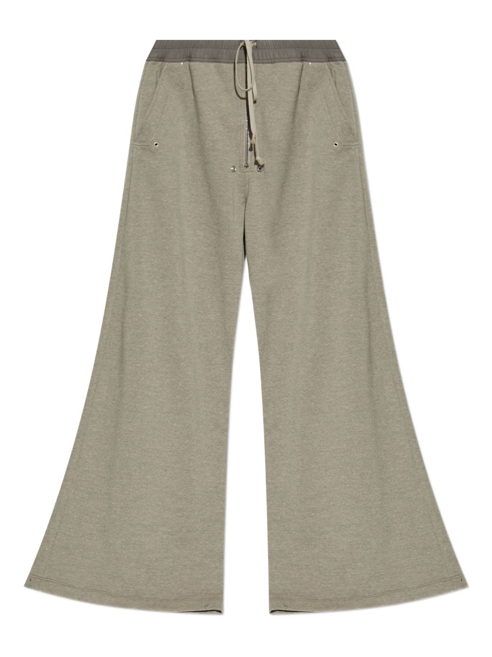 Pantaloni a gamba ampia con coulisse in grigio Rick owens drkshdw - uomo 