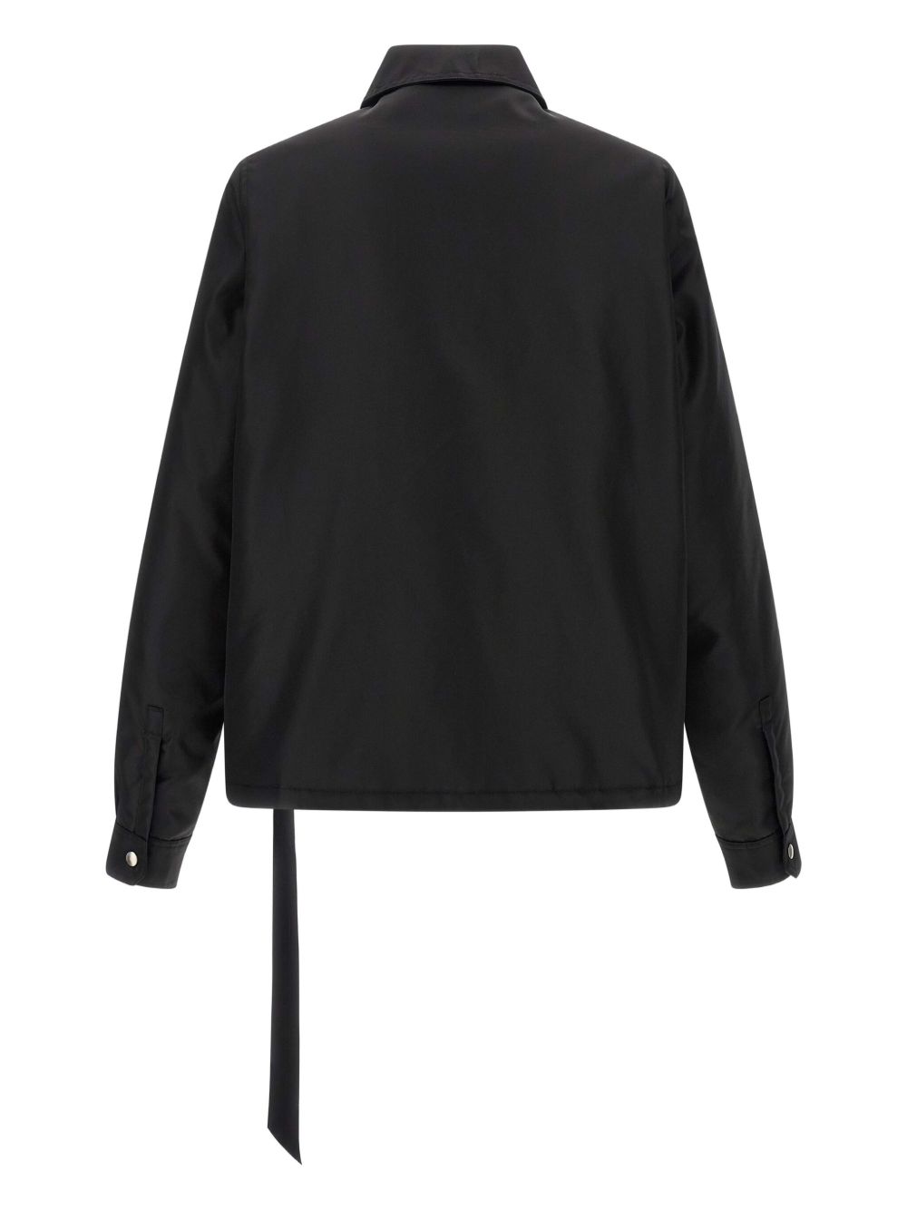 Giacca con collo a camicia e zip frontale in nero Rick owens drkshdw - uomo 