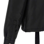 Giacca con collo a camicia e zip frontale in nero Rick owens drkshdw - uomo 