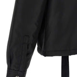 Giacca con collo a camicia e zip frontale in nero Rick owens drkshdw - uomo 