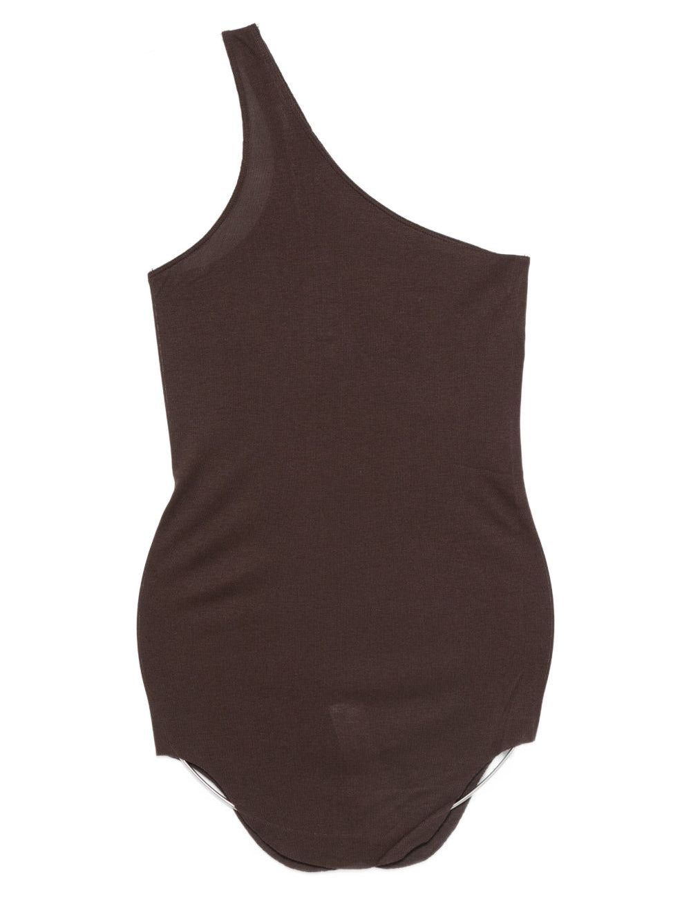 Top monospalla in marrone Rick owens lilies - donna 