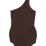 Top monospalla in marrone Rick owens lilies - donna 