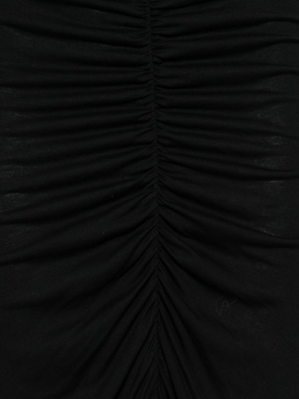 Gonna midi con ruches in nero Rick Owens Lilies -  donna 