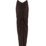 Gonna con ruches poppy in marrone Rick owens lilies - donna 