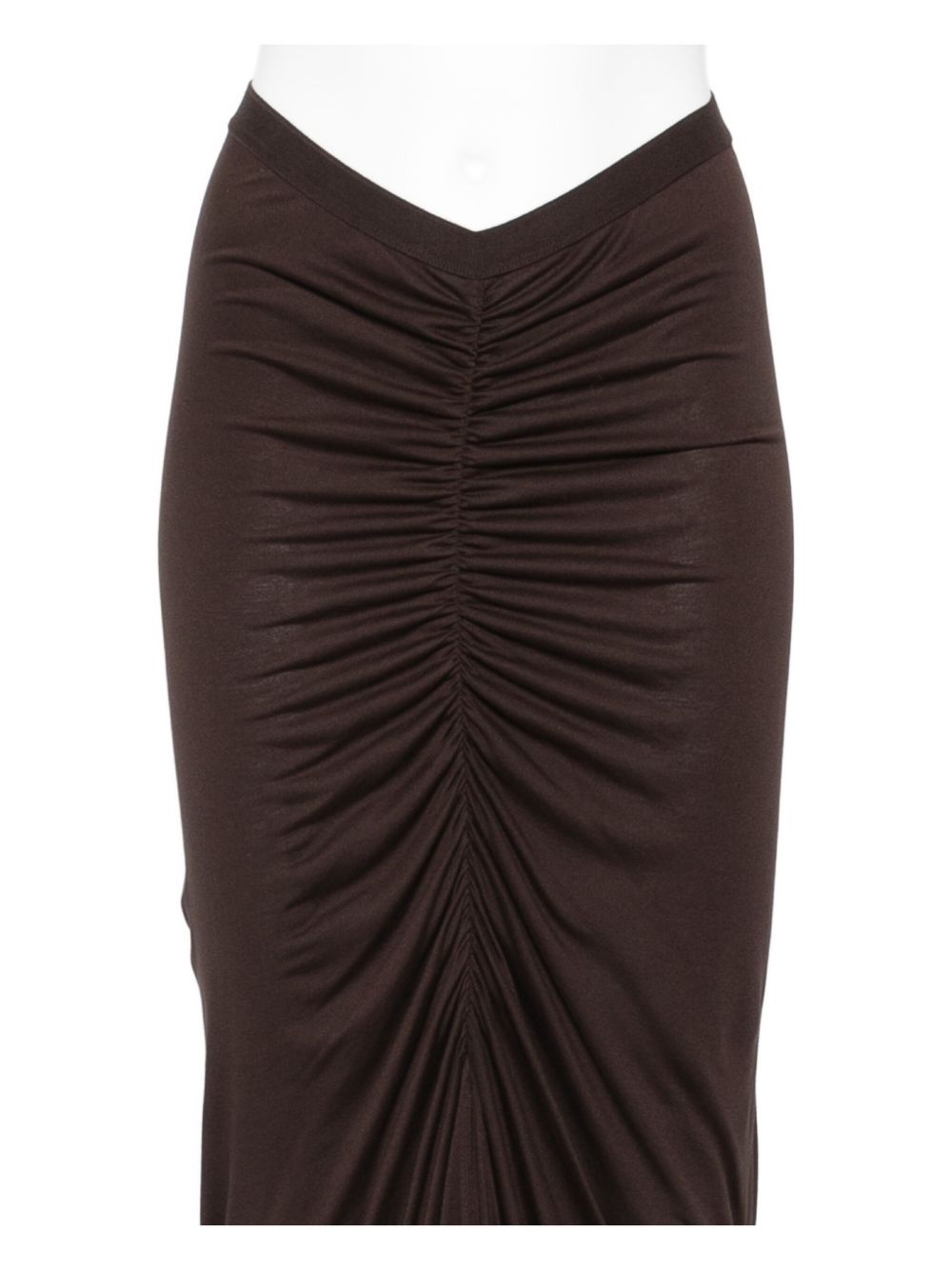 Gonna con ruches poppy in marrone Rick owens lilies - donna 