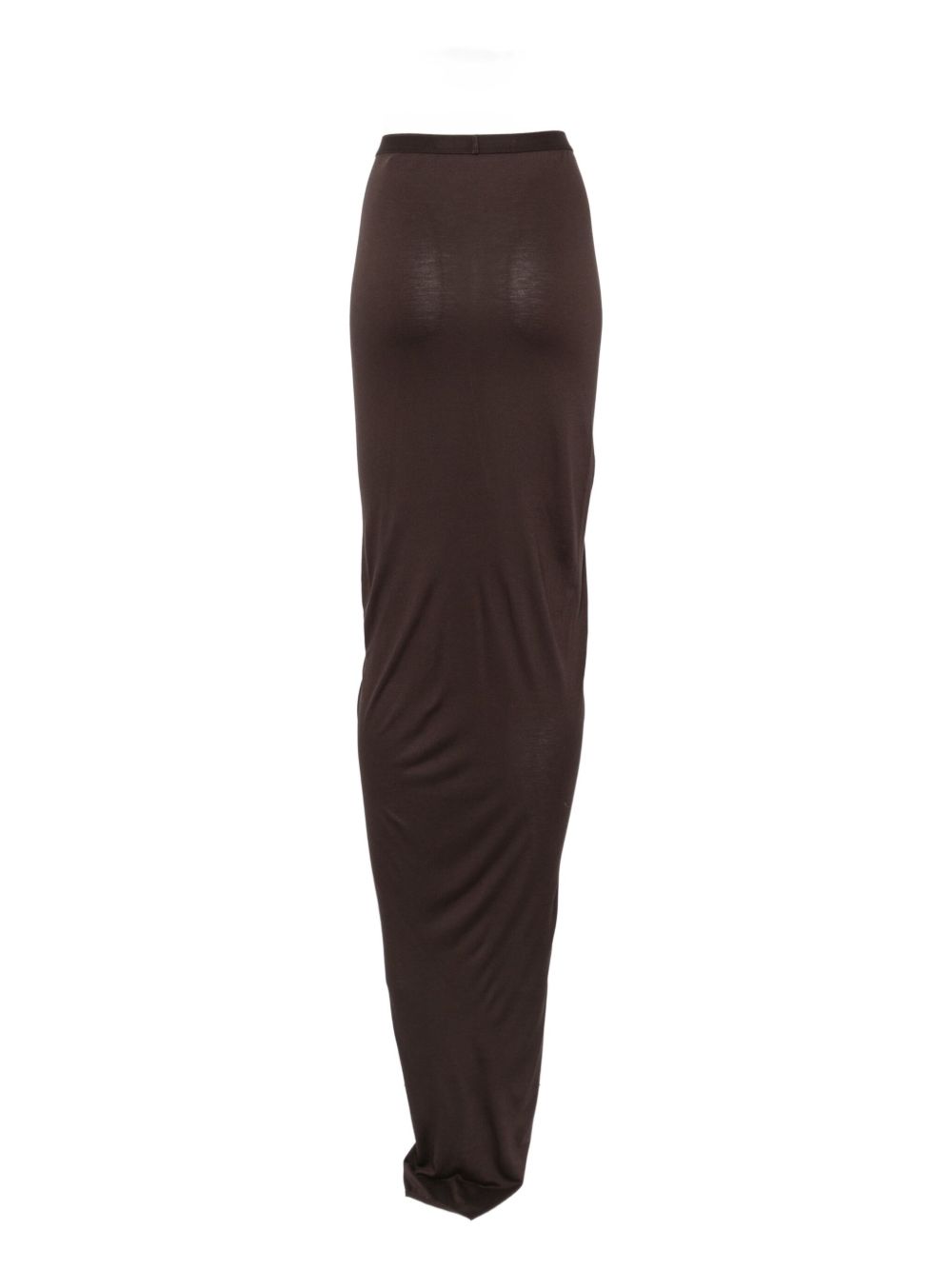 Gonna con ruches poppy in marrone Rick owens lilies - donna 
