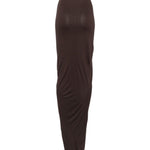 Gonna con ruches poppy in marrone Rick owens lilies - donna 