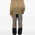 T-shirt con fantasia tie dye in marrone ROA x And Wander - uomo 