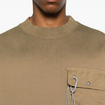 T-shirt con fantasia tie dye in marrone ROA x And Wander - uomo 