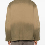 T-shirt con fantasia tie dye in marrone ROA x And Wander - uomo 