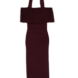 Abito con spalle scoperte in borgogna Roland Mouret - donna 