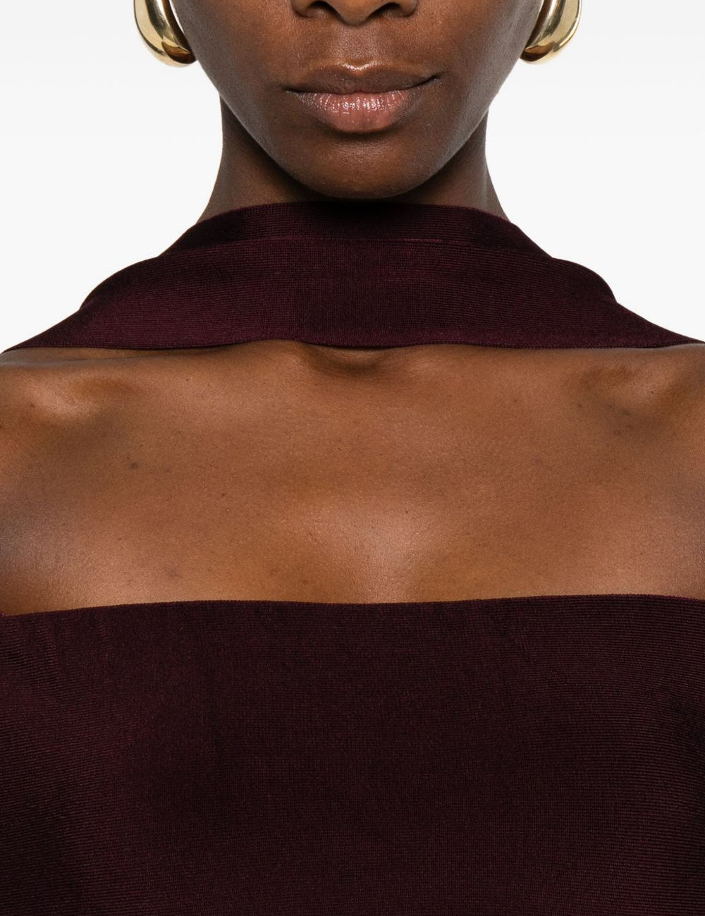Abito con spalle scoperte in borgogna Roland Mouret - donna 