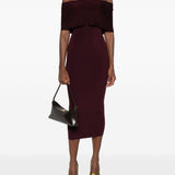 Abito con spalle scoperte in borgogna Roland Mouret - donna 