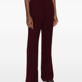 Pantaloni svasati in borgogna Roland Mouret - donna 