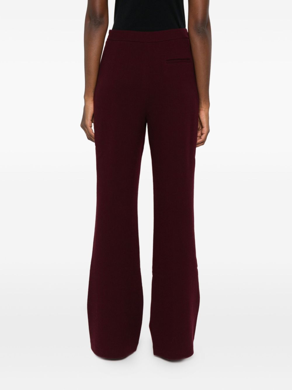 Pantaloni svasati in borgogna Roland Mouret - donna 