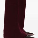 Pantaloni svasati in borgogna Roland Mouret - donna 