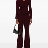 Pantaloni svasati in borgogna Roland Mouret - donna 