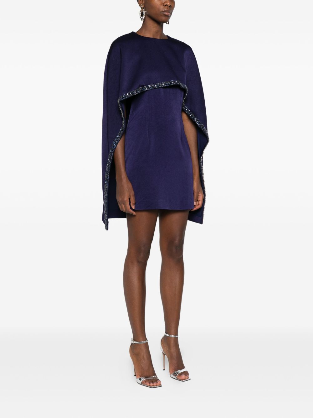 Abito con mantella in blu Roland Mouret - donna 