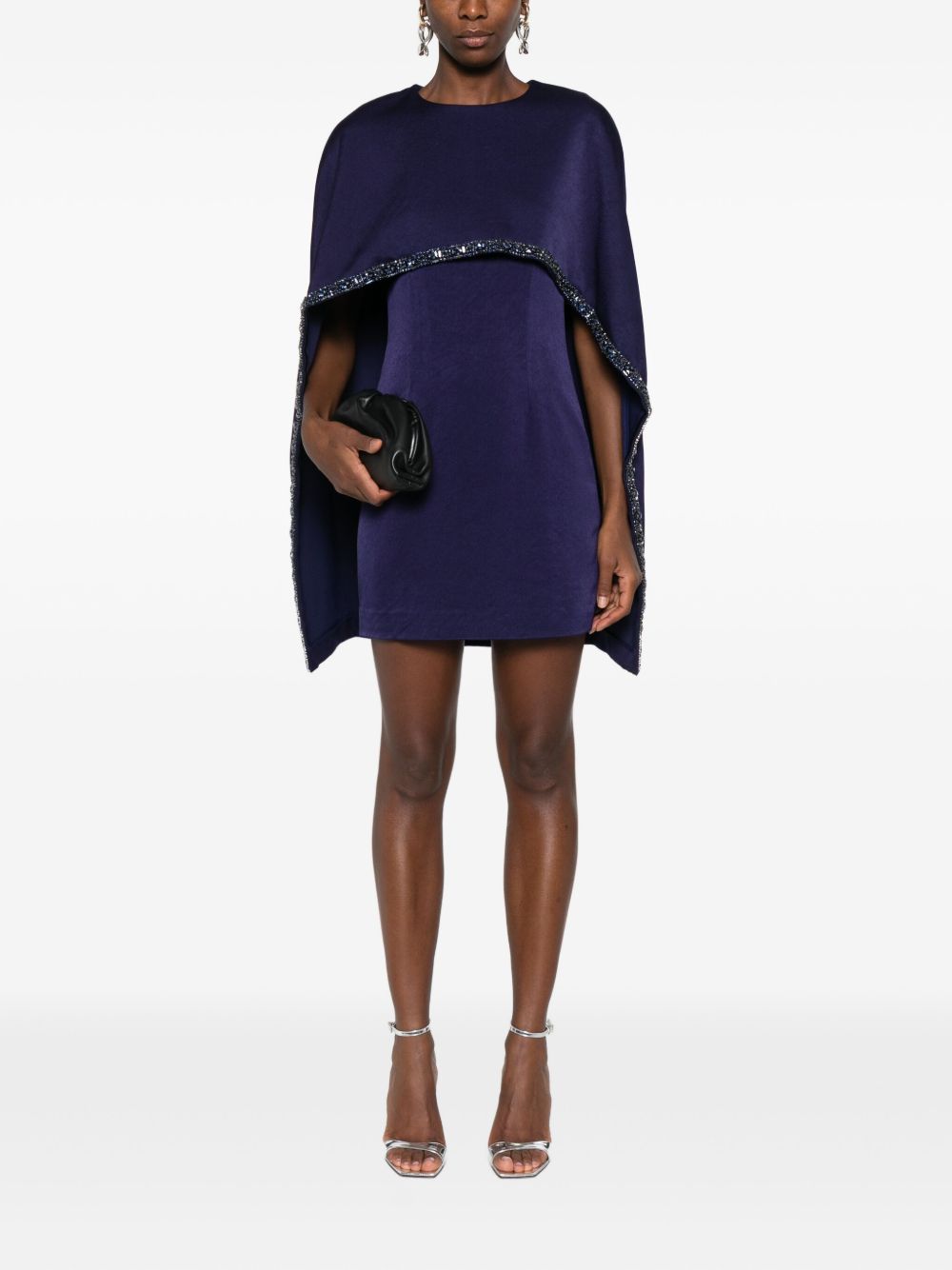 Abito con mantella in blu Roland Mouret - donna 