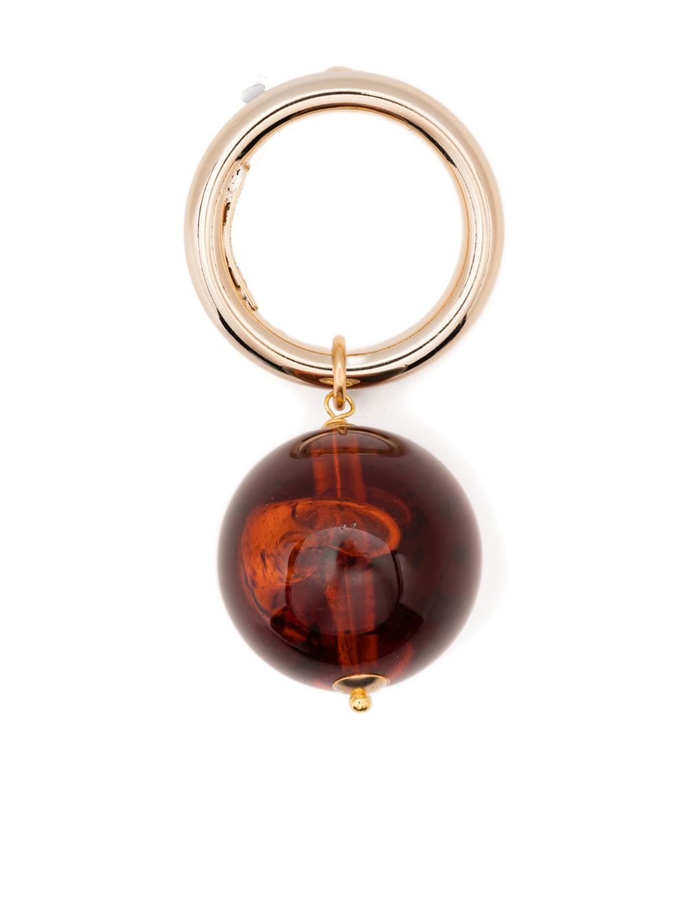 Orecchini a cerchio e sfera in oro e marrone Rosantica - donna 