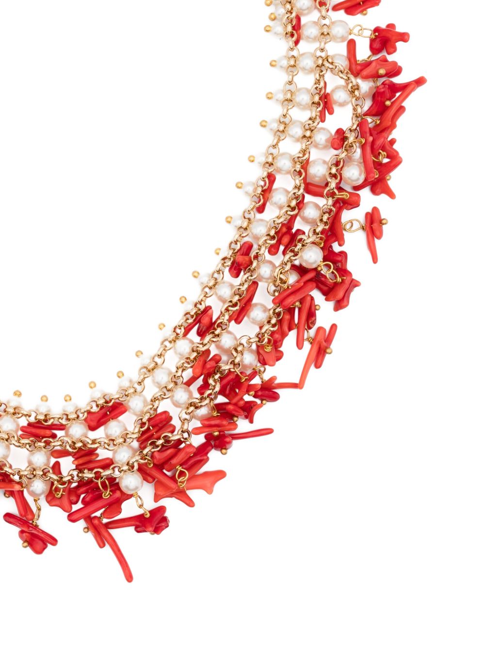 Collana decorata in rosso Rosantica - donna 