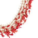 Collana decorata in rosso Rosantica - donna 