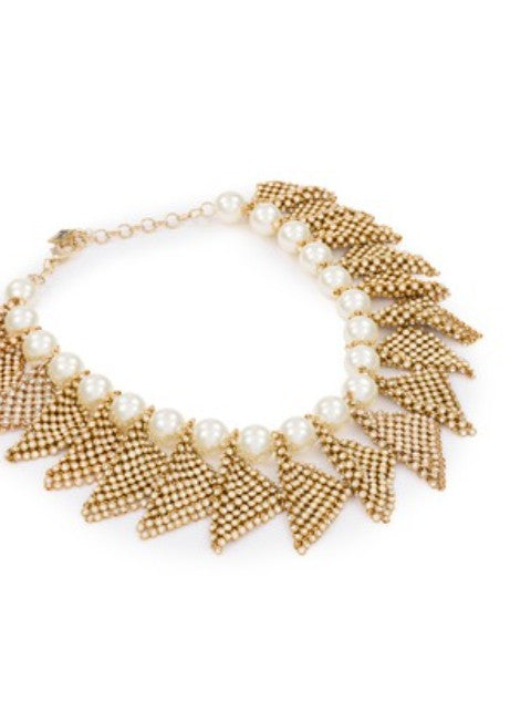 Collana frizz con perline in oro Rosantica - donna 