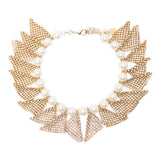 Collana frizz con perline in oro Rosantica - donna 