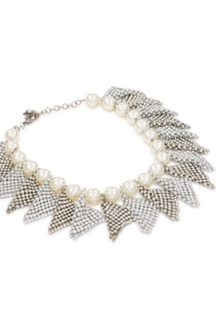 Collana frizz con perline in argento Rosantica - donna 