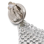 Orecchini in maglia mettalica con perle frizz in argento Rosantica - donna 