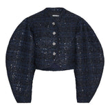 Giacca con paillettes in blu Rotate - donna 