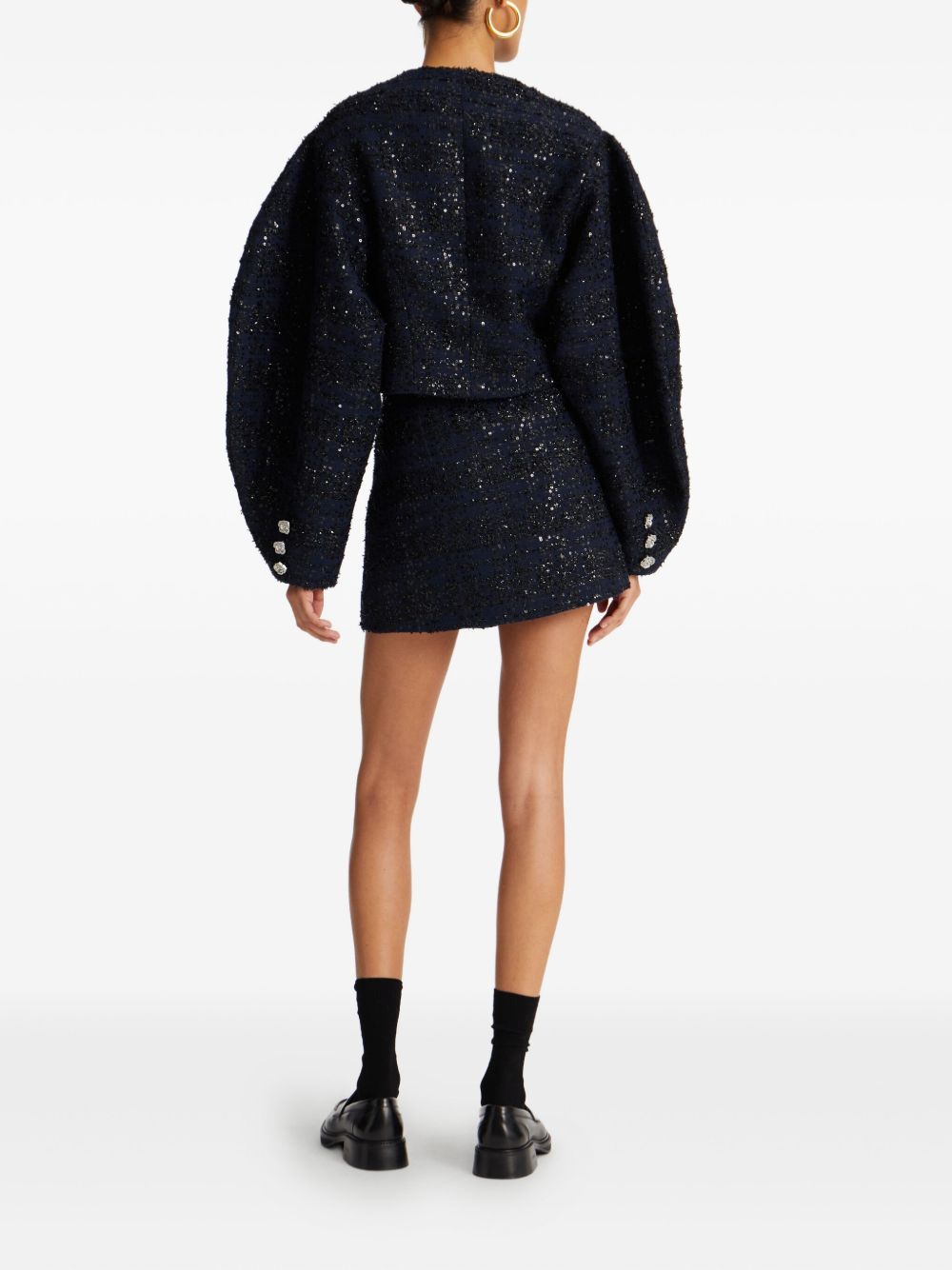Giacca con paillettes in blu Rotate - donna 
