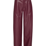 Pantaloni in simil pelle bordeaux Rotate - donna 