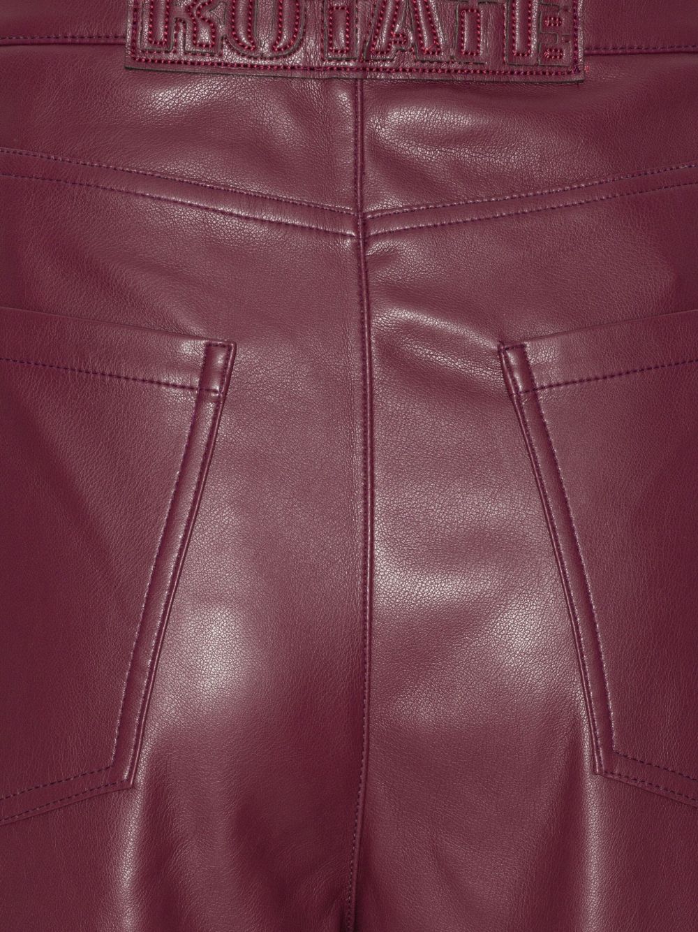 Pantaloni in simil pelle bordeaux Rotate - donna 