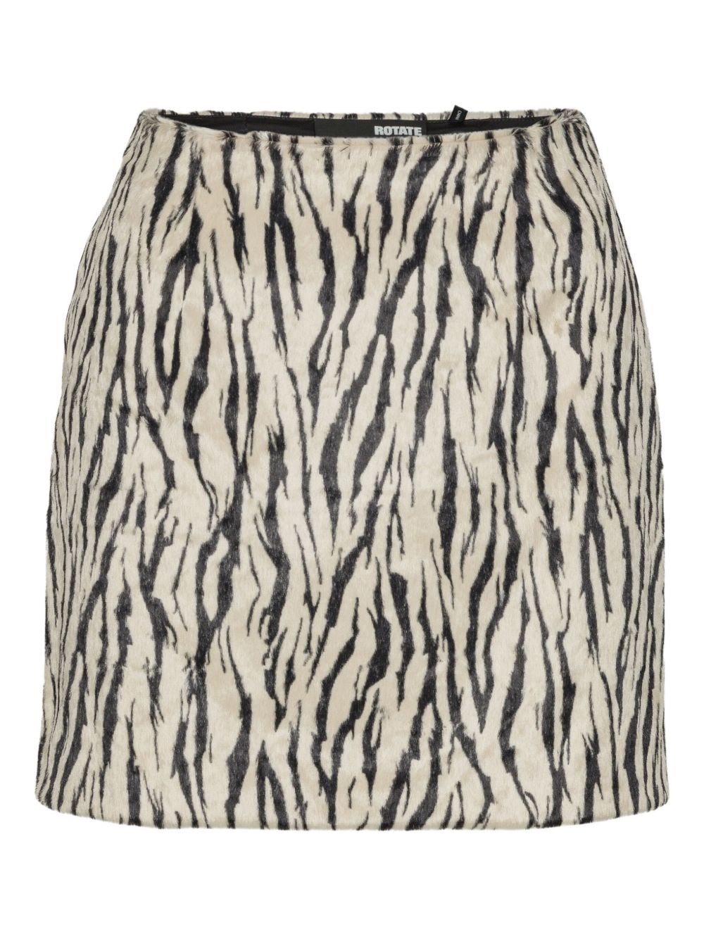 Gonna con stampa zebrata in bianco e nero Rotate - donna 