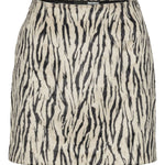 Gonna con stampa zebrata in bianco e nero Rotate - donna 