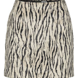 Gonna con stampa zebrata in bianco e nero Rotate - donna 