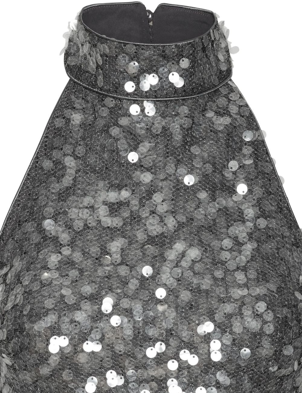 Top Con Paillettes a collo alto in grigio Rotate - donna 