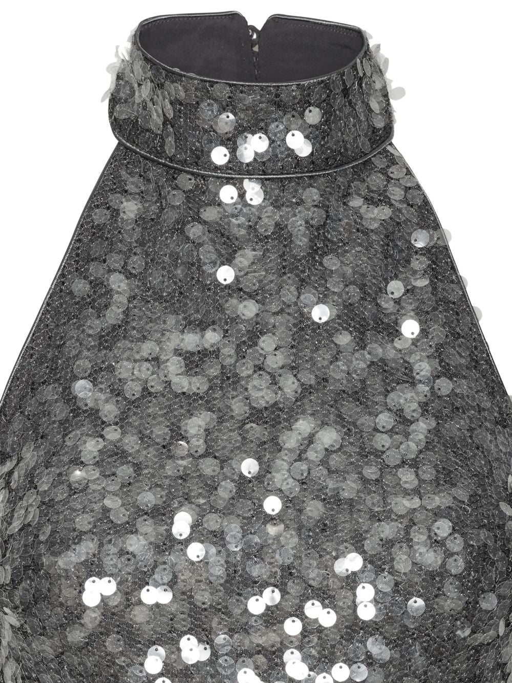 Top Con Paillettes a collo alto in grigio Rotate - donna 