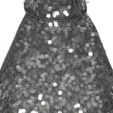 Top Con Paillettes a collo alto in grigio Rotate - donna 
